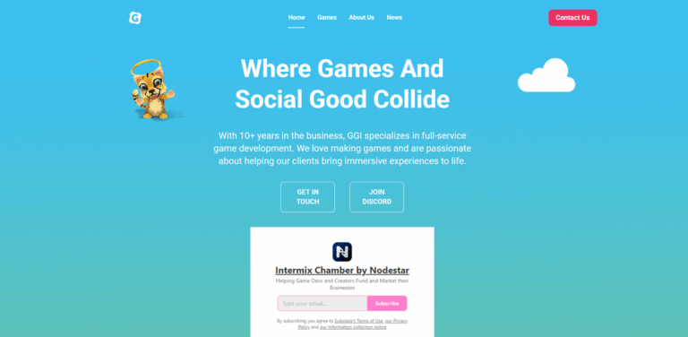 GGI: Full-Service Game Development Merging Creativity and Social Good