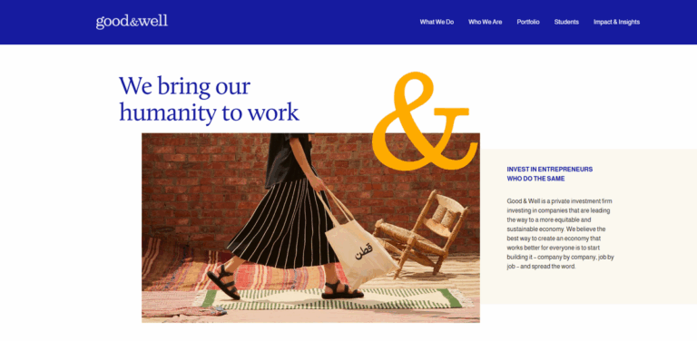 Good & Well: Investing in a Sustainable and Equitable Economy