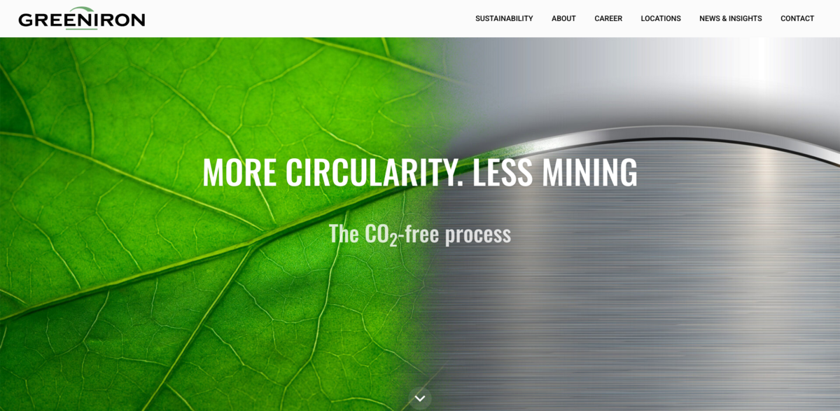 GreenIron CO2-free production