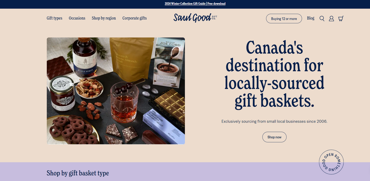 handcrafted gift baskets Canada