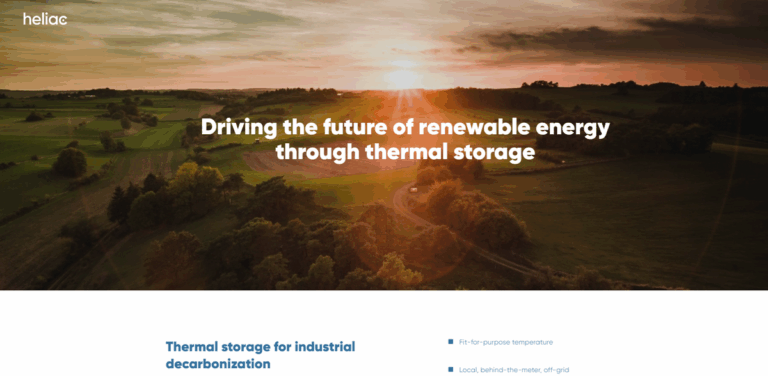Heliac: Innovative Thermal Energy Storage Solutions for a Sustainable Future