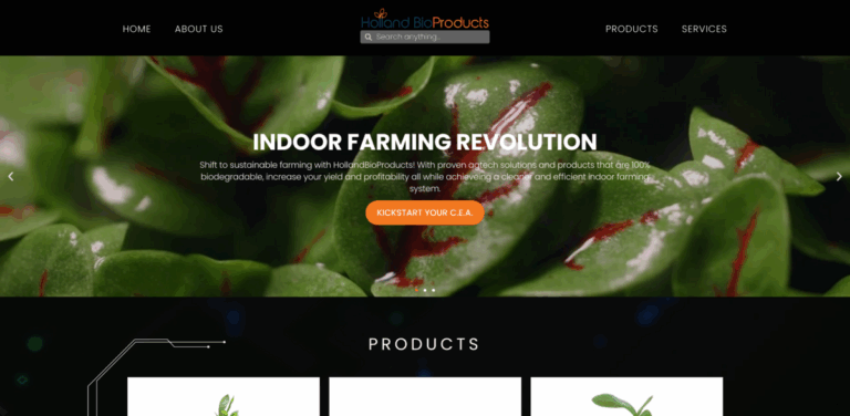 HollandBioProducts: Sustainable Indoor Farming Solutions for Year-Round Fresh Produce