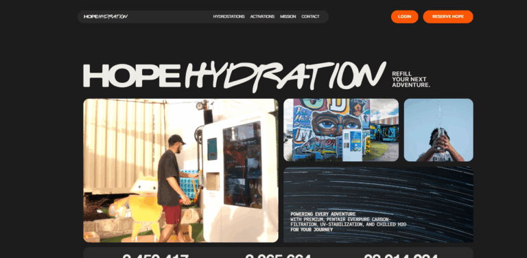 HOPE Hydration: Sustainable Water Refilling Stations for Every Journey