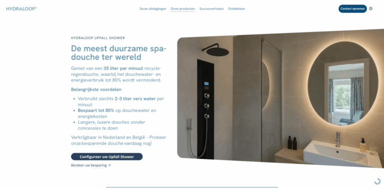 Hydraloop: Sustainable Shower Solutions for Modern Living