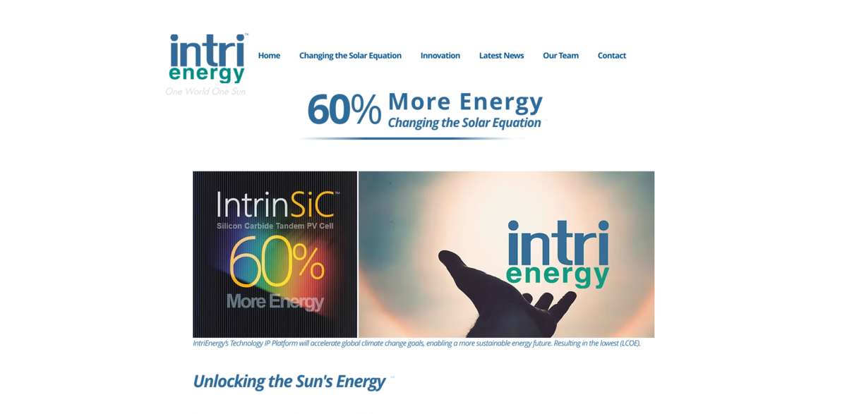 IntriEnergy solar technology