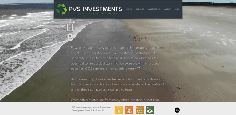 Investing in a Better World: Supporting Early-Stage Climate Tech Startups