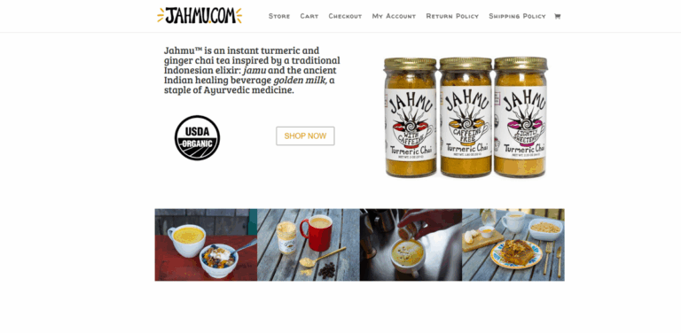 JAHMU: Organic Turmeric and Ginger Chai for Wellness