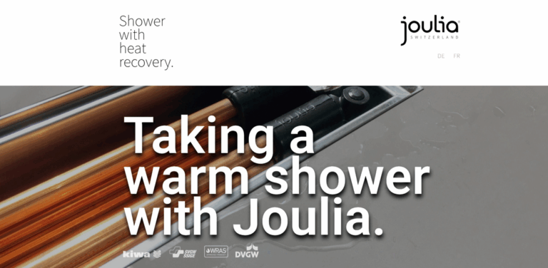 Joulia: Innovative Shower Drain Solutions for Energy Recovery
