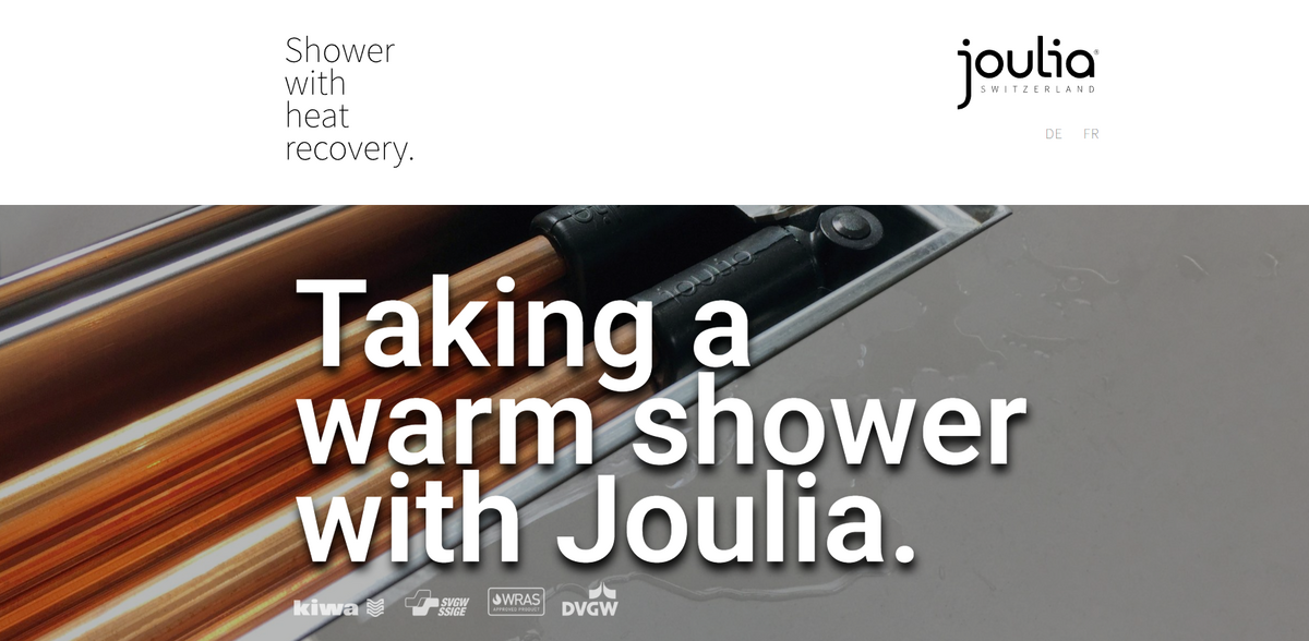 Joulia: Innovative Shower Drain Solutions for Energy Recovery