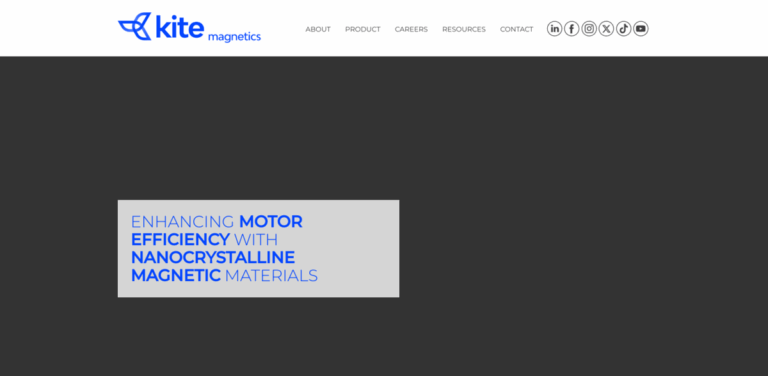 Kite Magnetics: Enhancing Electric Motor Efficiency with Nanocrystalline Technology