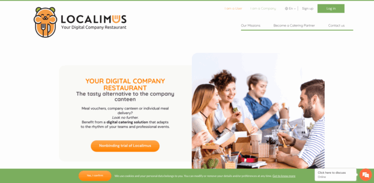 Localimus: Your Digital Company Restaurant for Effortless Corporate Catering