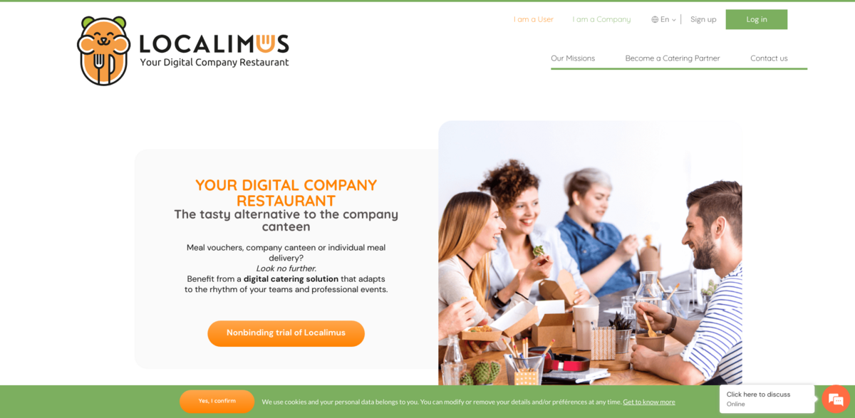 digital corporate catering