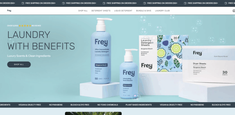 Frey: Luxury Laundry Solutions for Eco-Friendly Living