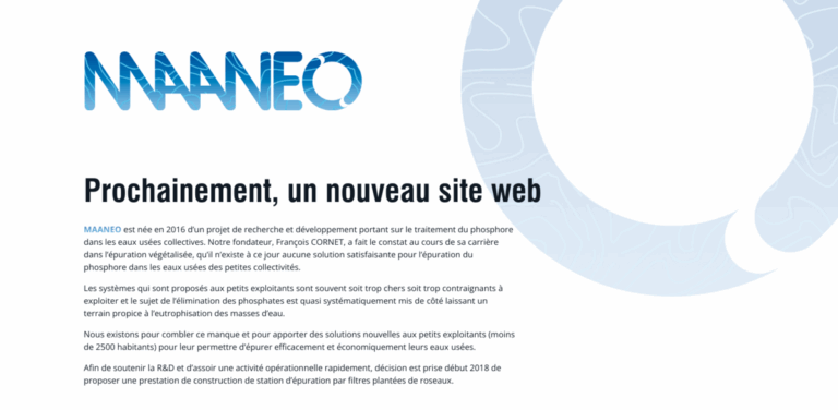 MAANEO: Innovative Phosphorus Treatment Solutions for Small Communities