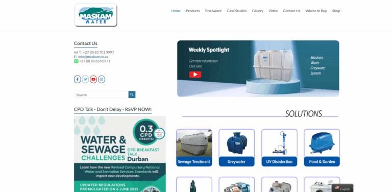 Maskam Water: Innovative Decentralized Wastewater Treatment Solutions