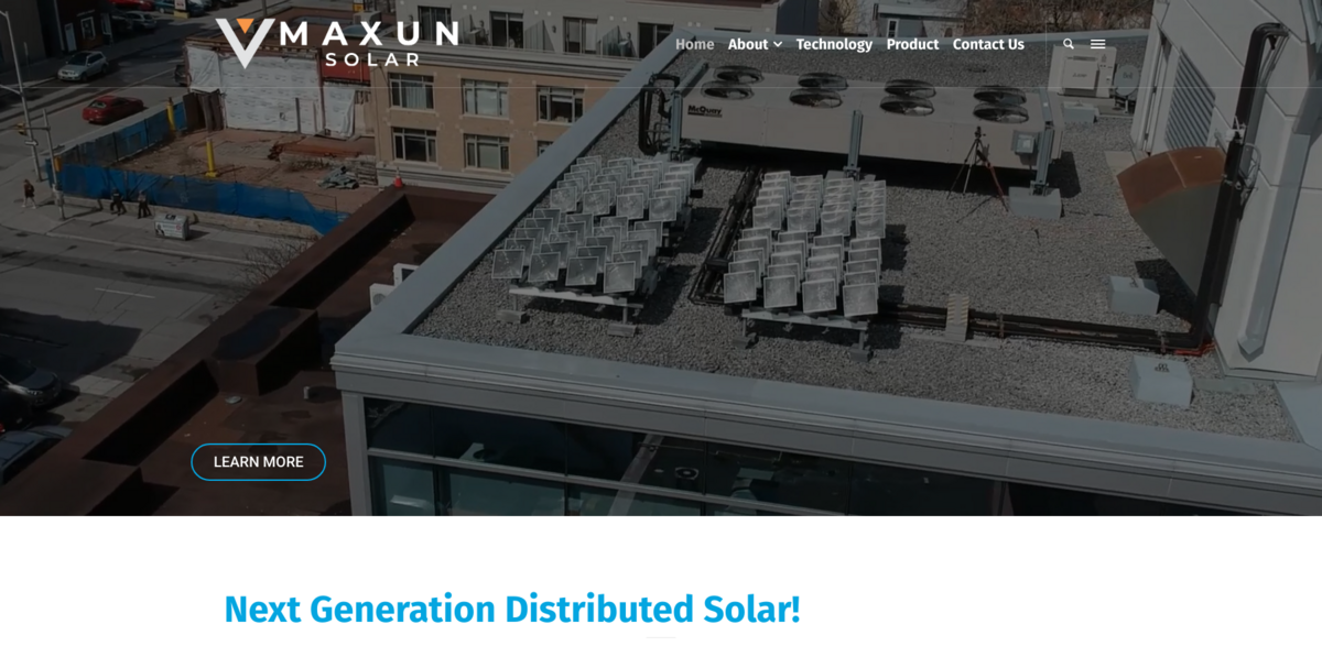 MAXUN Solar technology