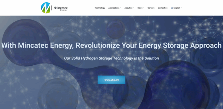 Mincatec Energy: Innovative Solid Hydrogen Storage Solutions for a Sustainable Future
