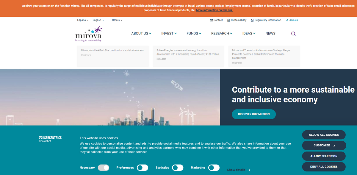 Mirova sustainable finance