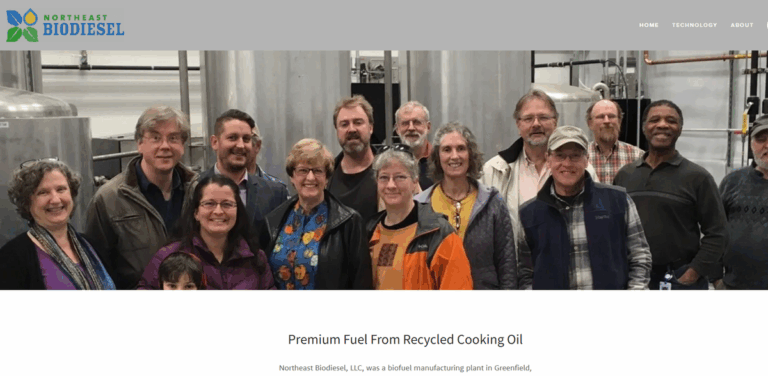Northeast Biodiesel: Sustainable Biofuel Production from Recycled Cooking Oil