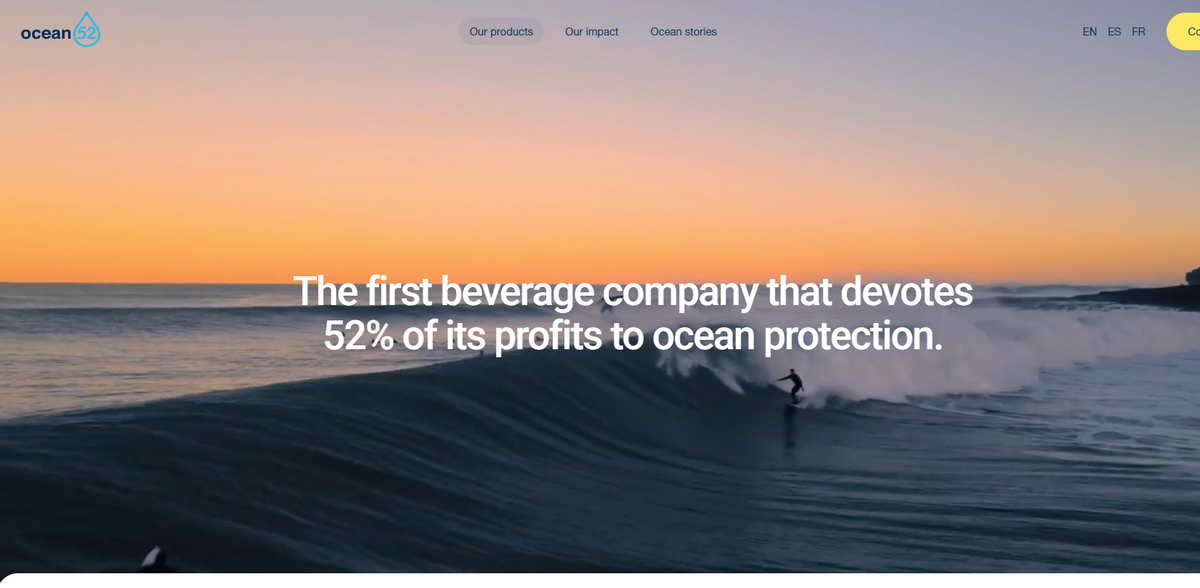 Ocean52 sustainable beverages