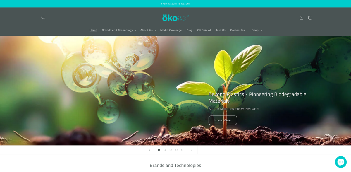 OKOsix sustainable materials