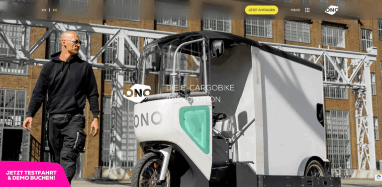 ONO Cargobikes: Sustainable Electric Cargo Solutions for Urban Logistics