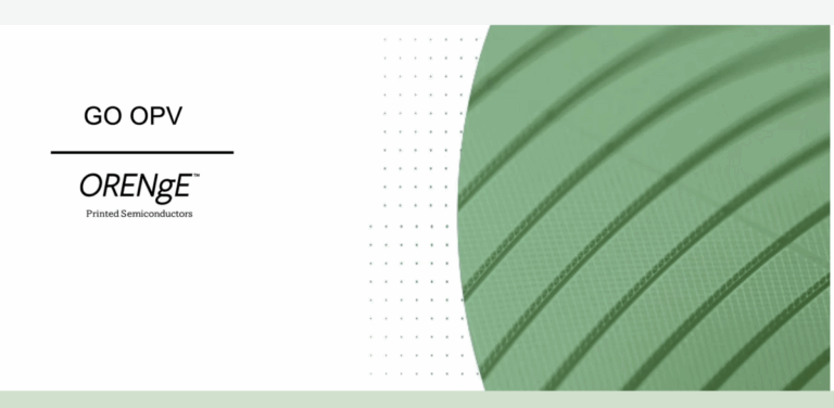 ORENGE ENERGY: Innovative Onsite Energy Solutions with Printed Semiconductor Technology