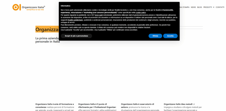 Organizzare Italia: Enhancing Organizational Skills Through Tailored Training