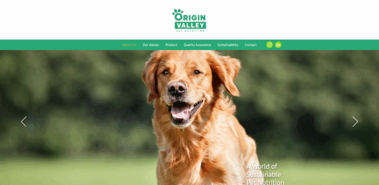 Origin Valley Pet Nutrition: Sustainable, Human-Grade Pet Food Solutions