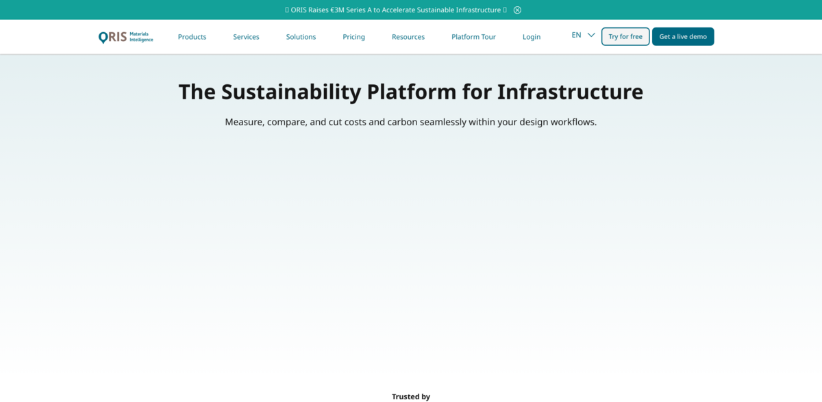 ORIS construction materials sustainability