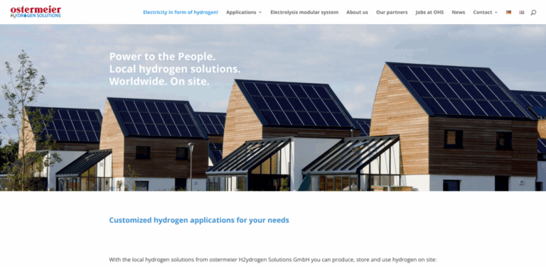 Ostermeier H2ydrogen Solutions: Local Hydrogen Solutions for Sustainable Energy