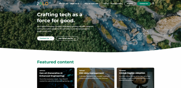 PALO IT: Global AI-First Technology Consultancy for Sustainable Digital Solutions