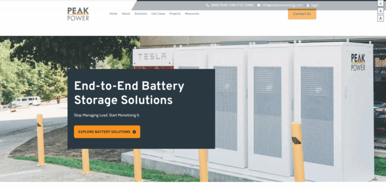Peak Power Energy: Transforming Energy Management with Innovative Battery Storage Solutions
