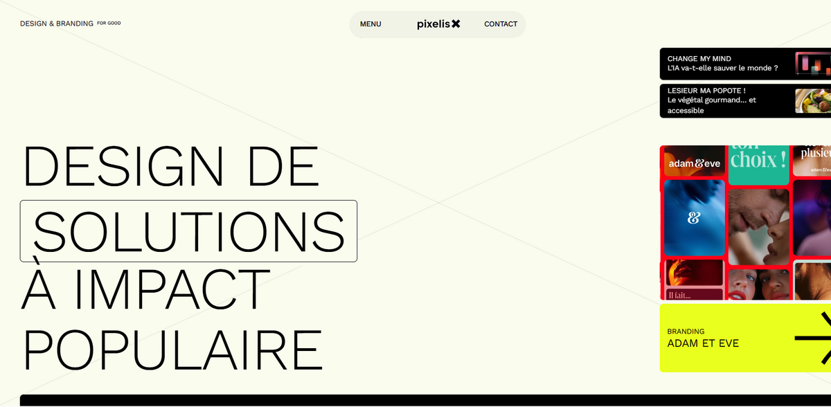 Pixelis design branding sustainability