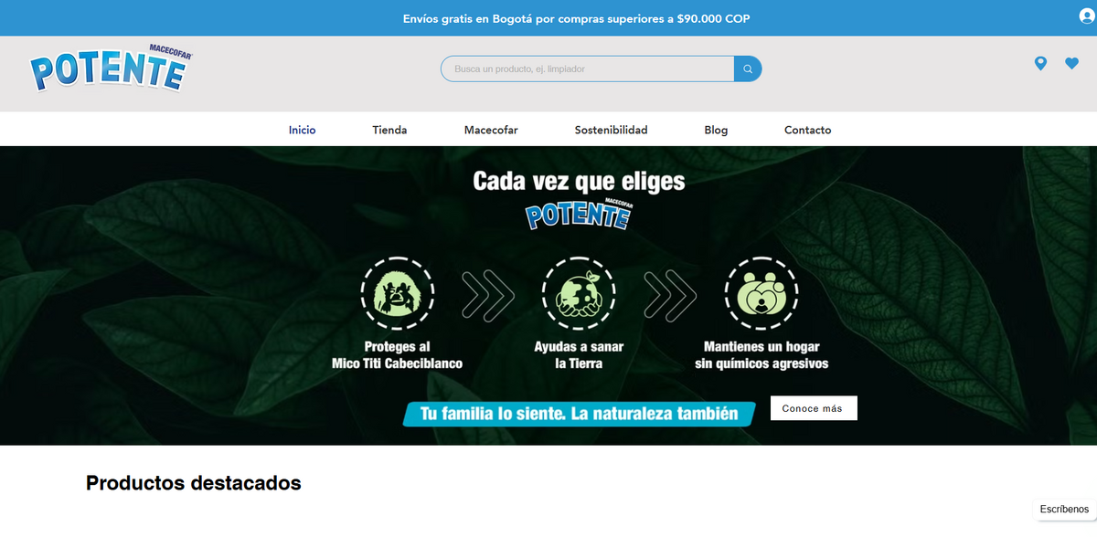 sustainable cleaning products Colombia