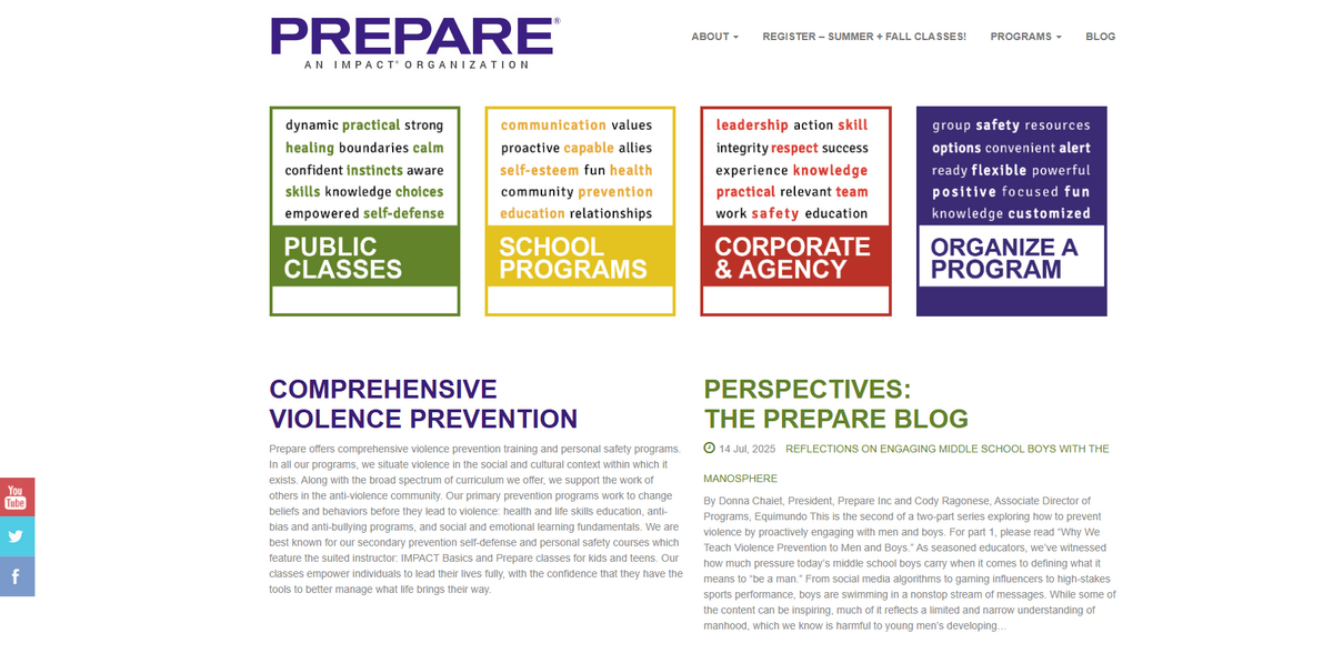 Prepare: Comprehensive Violence Prevention and Personal Safety Training