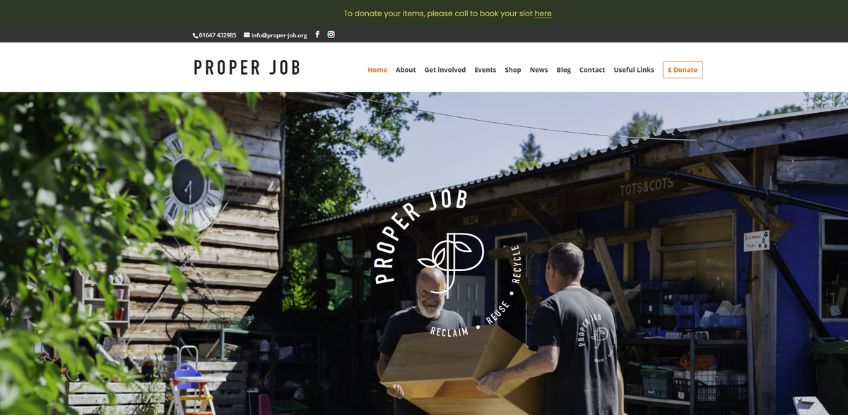 Proper Job community reuse centre