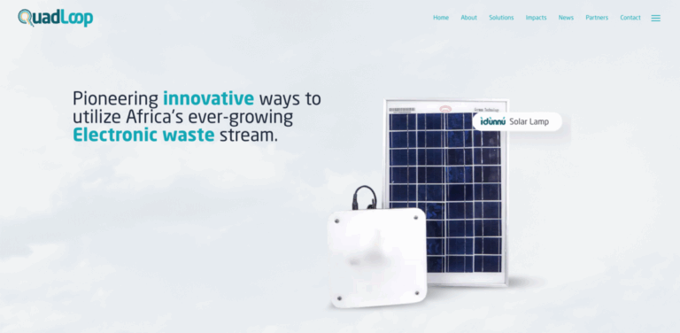 Quadloop: Transforming E-Waste into Sustainable Energy Solutions