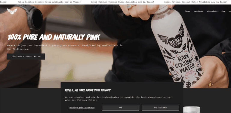 Rebel Kitchen: Pure and Naturally Pink Beverages from Young Green Coconuts