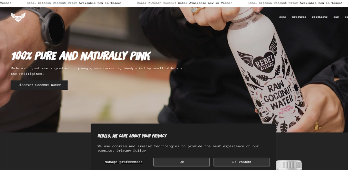 Rebel Kitchen coconut water