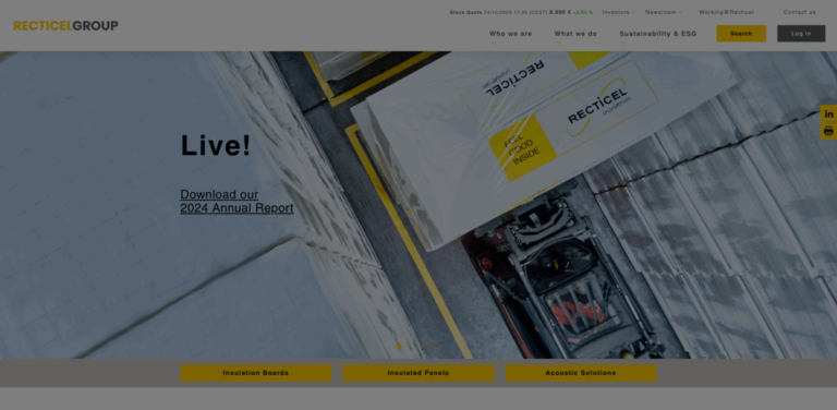 Recticel: Leading Provider of Innovative Insulation Solutions