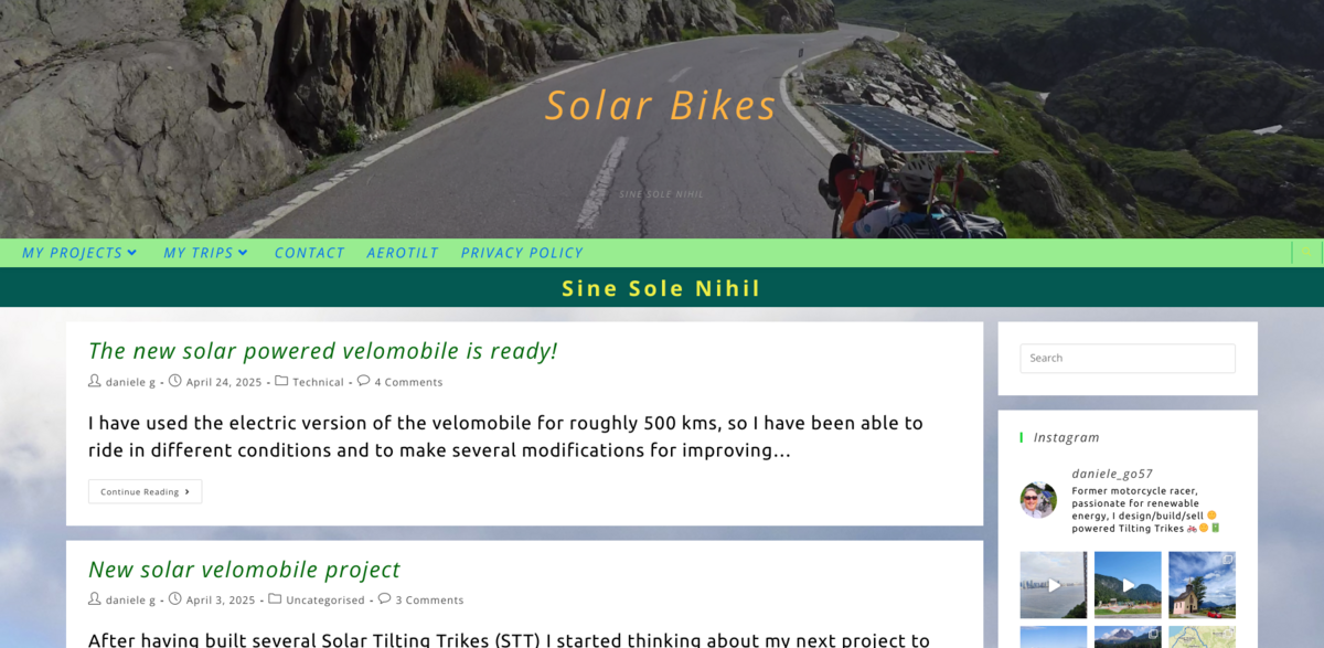 solar bike projects