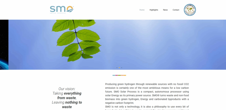 SMO Solar Process: Transforming Waste into Green Hydrogen and Clean Energy