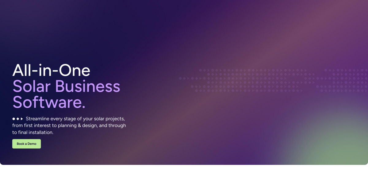 solar business software