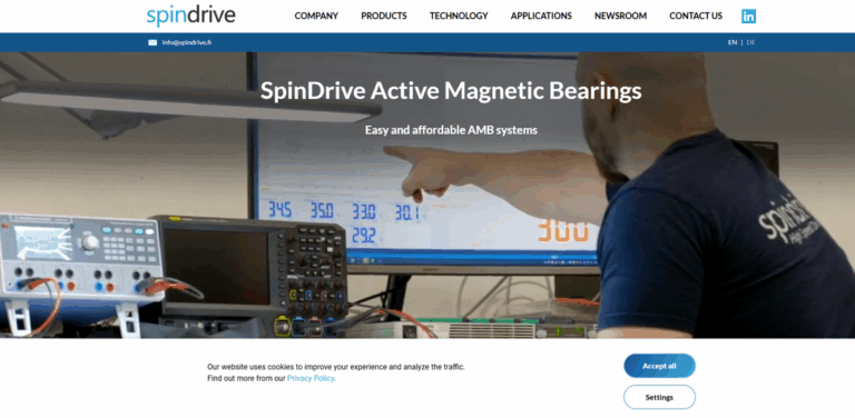 SpinDrive: Innovative Active Magnetic Bearings for Energy-Efficient Industrial Solutions