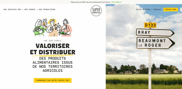 Superproducteur: Ethical French Food Provider Focused on Local Sourcing