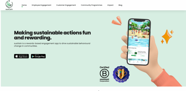 susGain: A Rewards-Based App for Sustainable Community Engagement