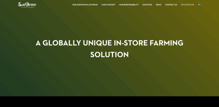 Swegreen: Transforming Urban Spaces with In-Store Farming Solutions