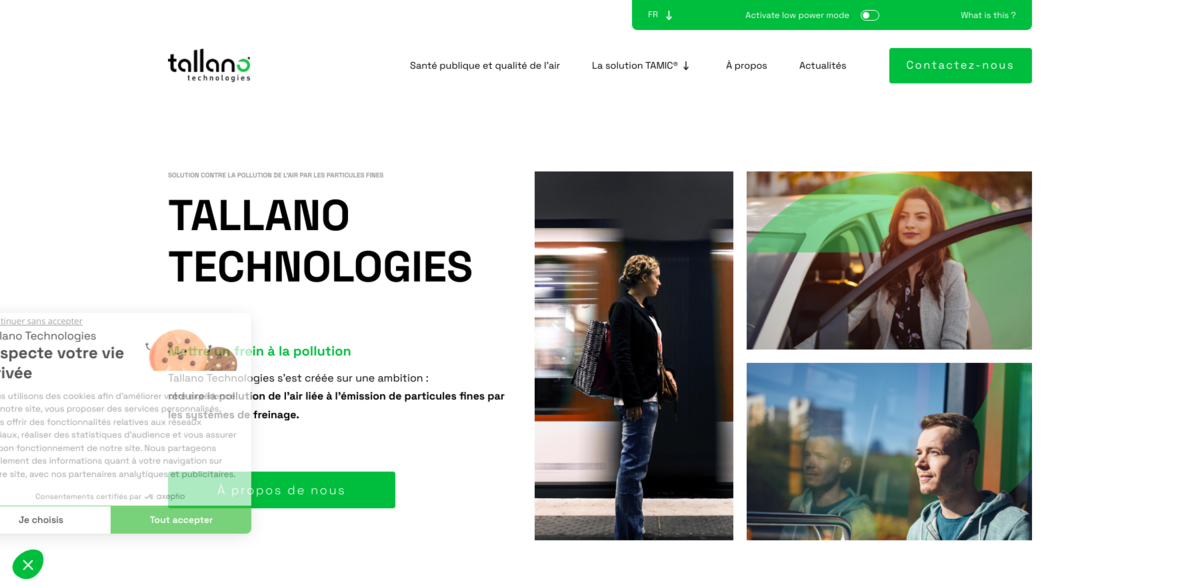 Tallano Technologies air pollution reduction