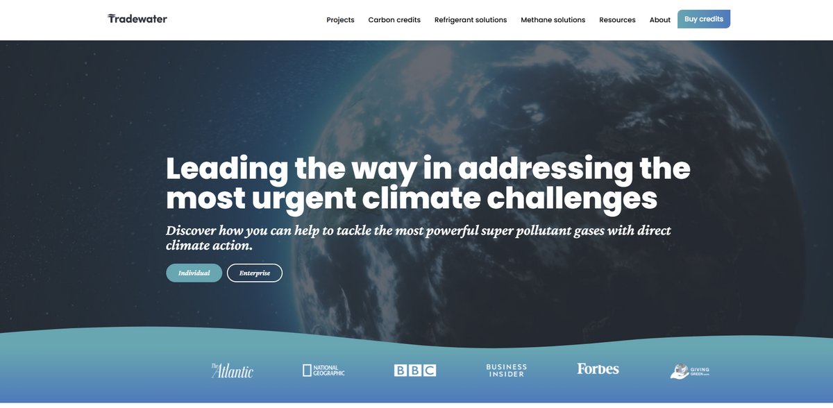 Tradewater greenhouse gas mitigation